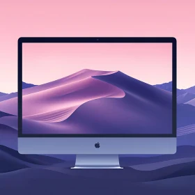 Peaceful Desert Display on Computer Screen