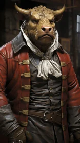 Photorealistic Dark Horse Player Character in Nautical Setting