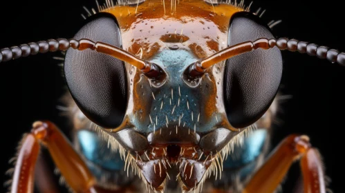 Polo Ant Close-up: A Study in Detail and Contrast
