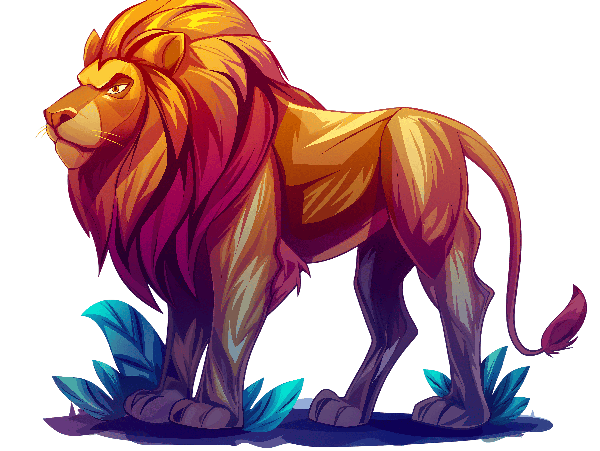 Majestic Lion T-Shirt POD Design