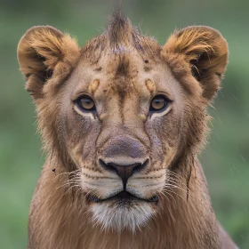 Lion Cub Close-Up