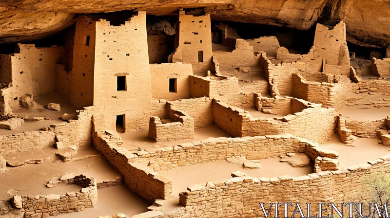 AI ART Mesa Verde Cliff Palace: Ancient Architecture