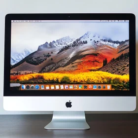 Desktop Computer with Vibrant Screen