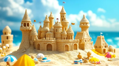 Seaside Sandcastle Art