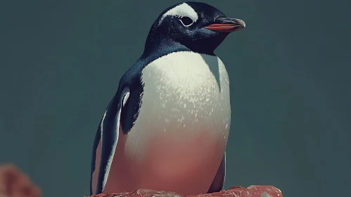 Solitary Penguin Poise