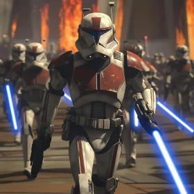 Clone Troopers with Light Sabers