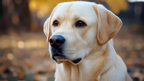 Labrador Portrait in Fall