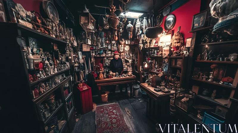 AI ART Vintage Collectibles Shop Interior