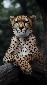 Cheetah Poised Elegance