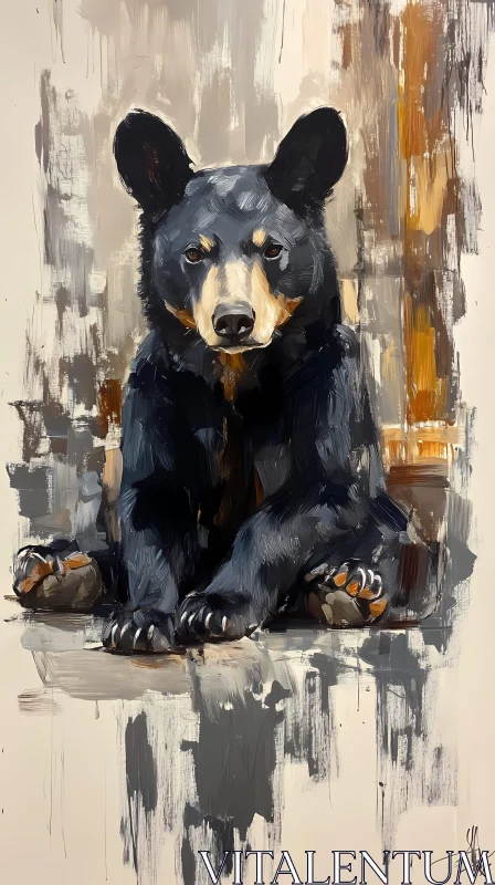 AI ART Artistic Bear Portrait