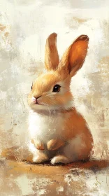Adorable Rabbit Artwork