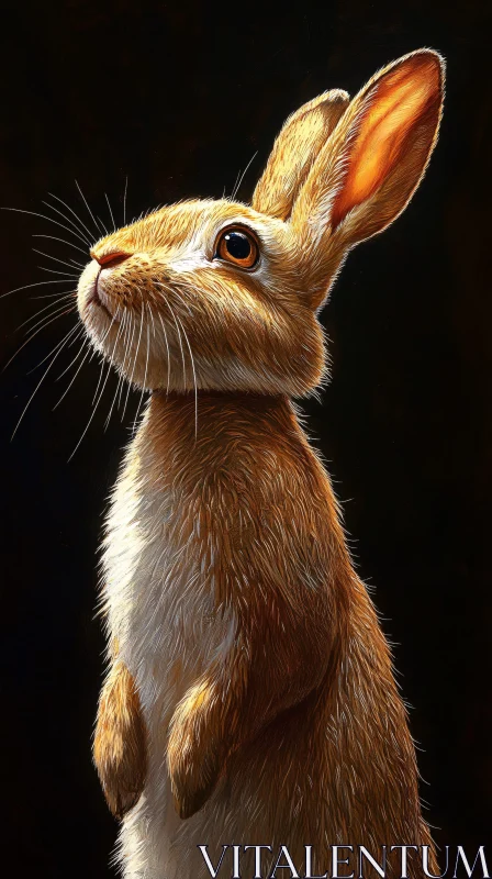 Expressions of a Curious Rabbit AI Image