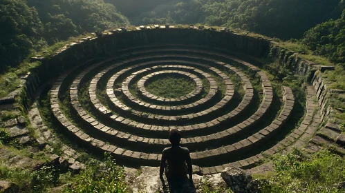 Ancient Stone Circle with Figure