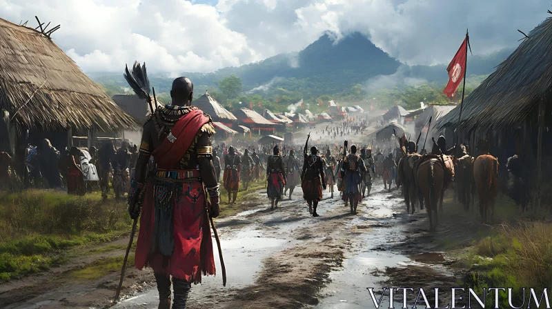 Village Warriors AI Image