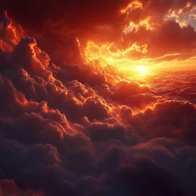 Sunset Over the Sea: A Colorful Spectacle
