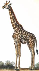 Majestic Giraffe Art