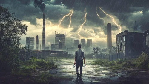 Post-Apocalyptic Industrial City