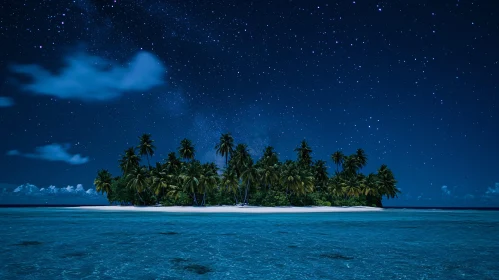 Island Paradise at Night