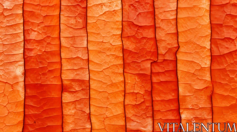 Abstract Orange Peelings Wall Art - Close-Up Textural Exploration AI Image