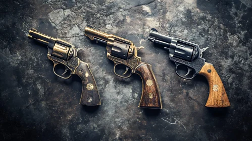 Antique Guns Still Life