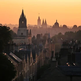 Urban Sunrise: A City's Morning Glow