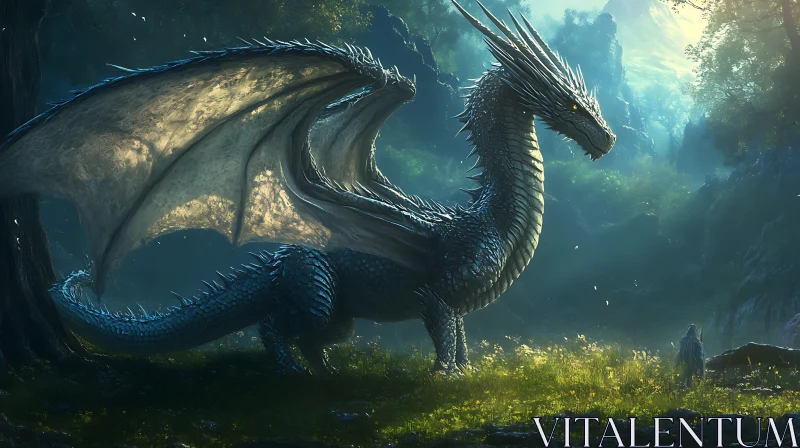 Forest Dragon AI Image