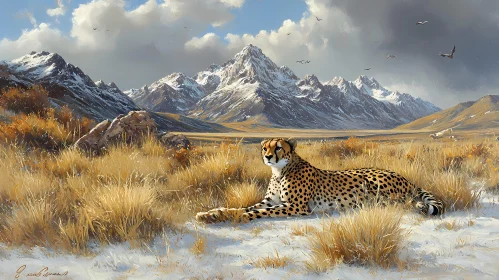 Serene Wild Cat in Natural Highlands