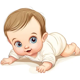Sweet Baby Cartoon Image