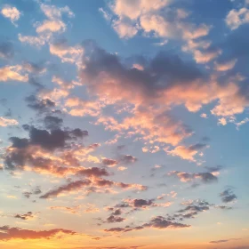 Sky at Sunset with Pink Clouds