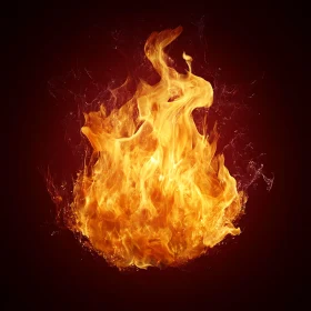 Fiery Swirls of Burning Energy
