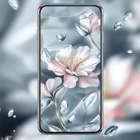 Delicate Blossoms Mobile Wallpaper Art