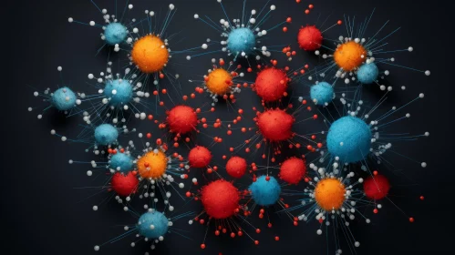 Molecular Clusters and Human Cells: Abstract 3D Animation