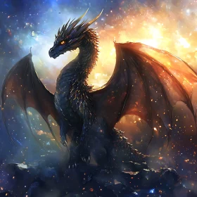 Dragon in Cosmic Light