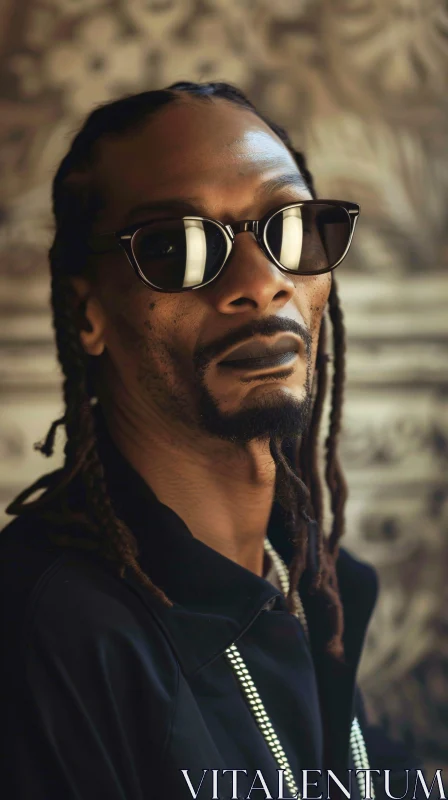 AI ART Snoop Dogg's Confident Look