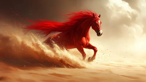 Stunning Desert Gallop