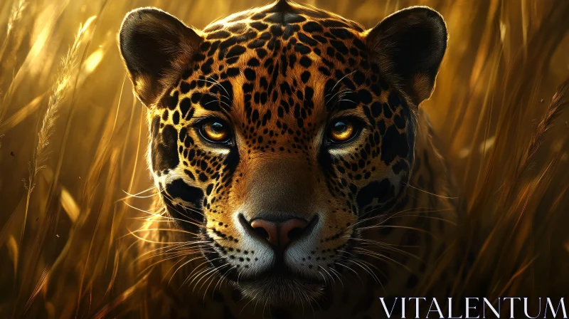 Enigmatic Leopard in the Wild AI Image