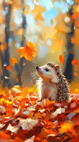Hedgehog in Autumn