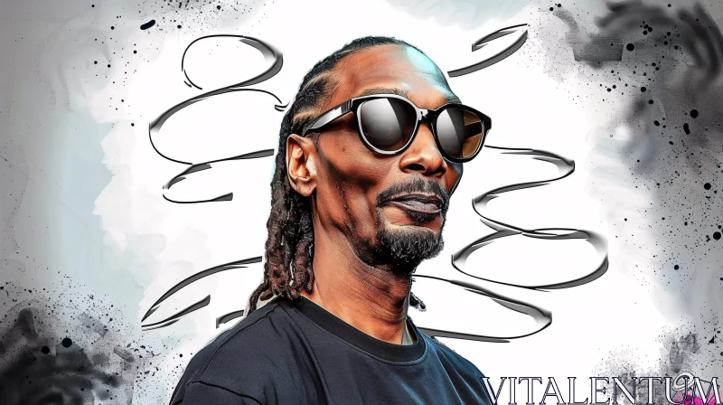 AI ART Modern Snoop Dogg Art Portrait