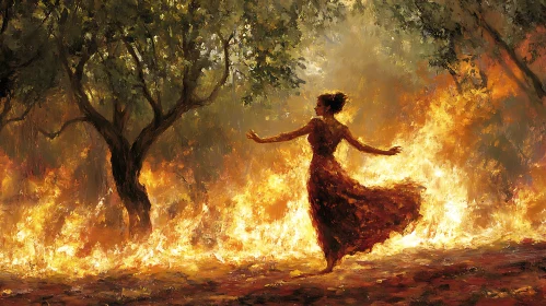 Graceful Dance in Flames