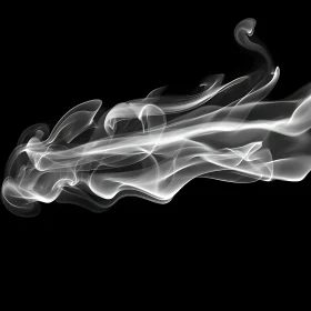 Abstract White Smoke Composition