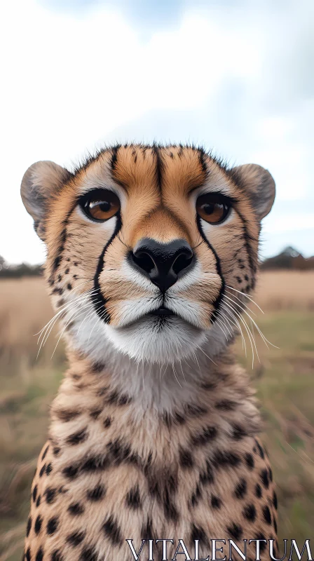 Cheetah Close-Up AI Image