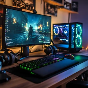 Futuristic Gaming Setup