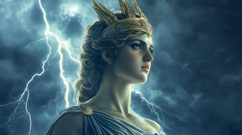 Goddess of Thunder: Serene Portrait