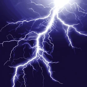 Blue Lightning Storm