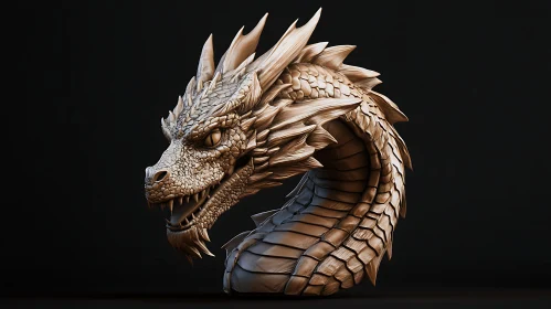 Detailed Dragon Head Design