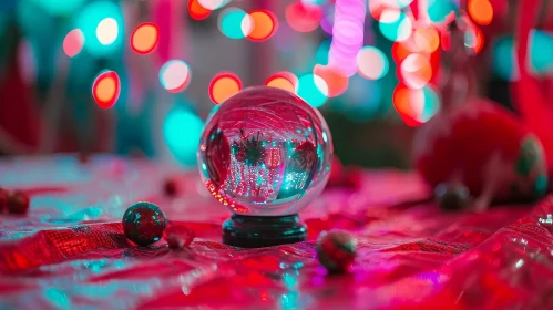 Captivating Crystal Ball: A Mesmerizing Christmas Reflection