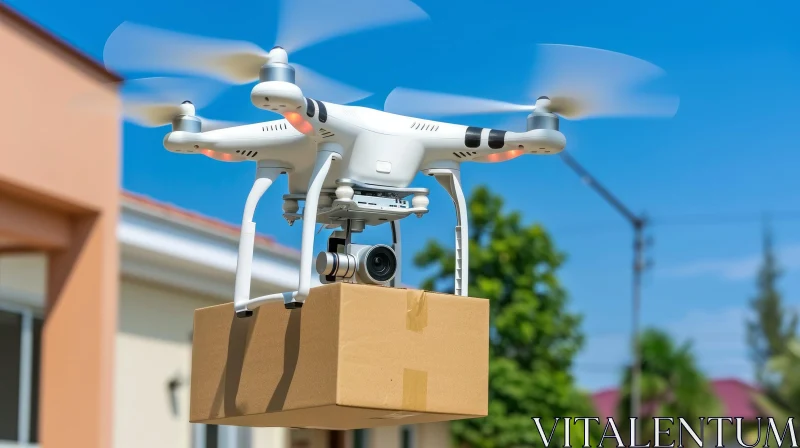 AI ART Captivating Drone Delivery Service for Packages | Soft-Focus Technique
