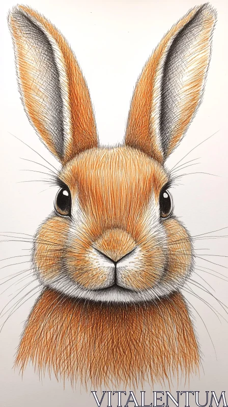 Expressive Bunny Artwork AI Image