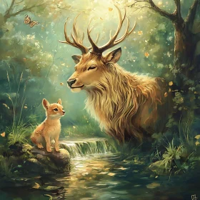 Peaceful Forest Wildlife