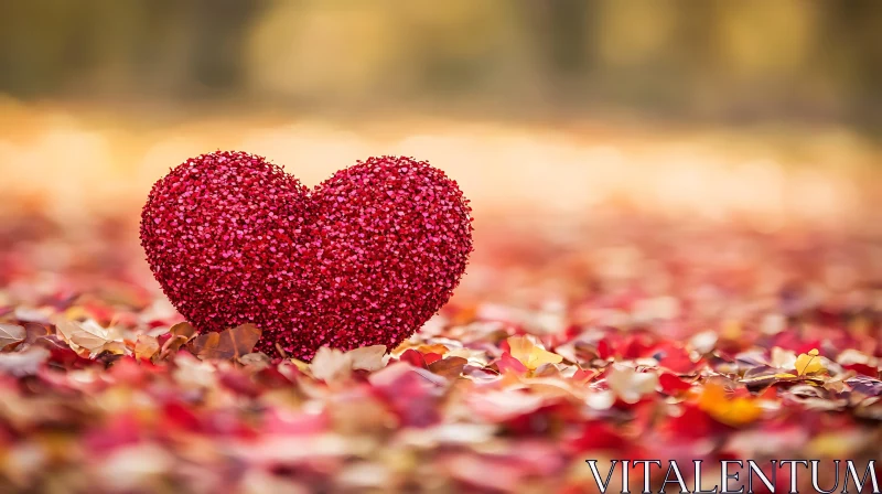 Autumn Heart: Love in the Fall Season AI Image